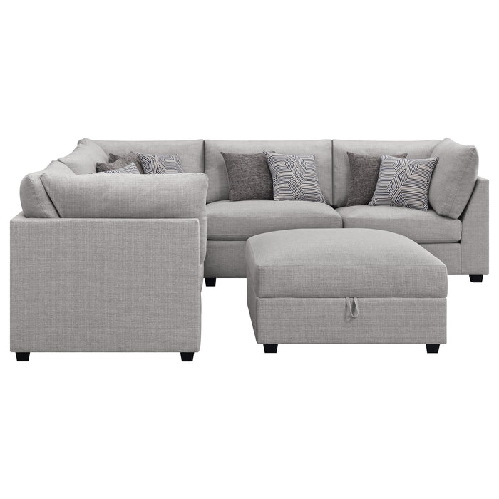 Cambria 6-piece Upholstered Modular Sectional Sofa Grey