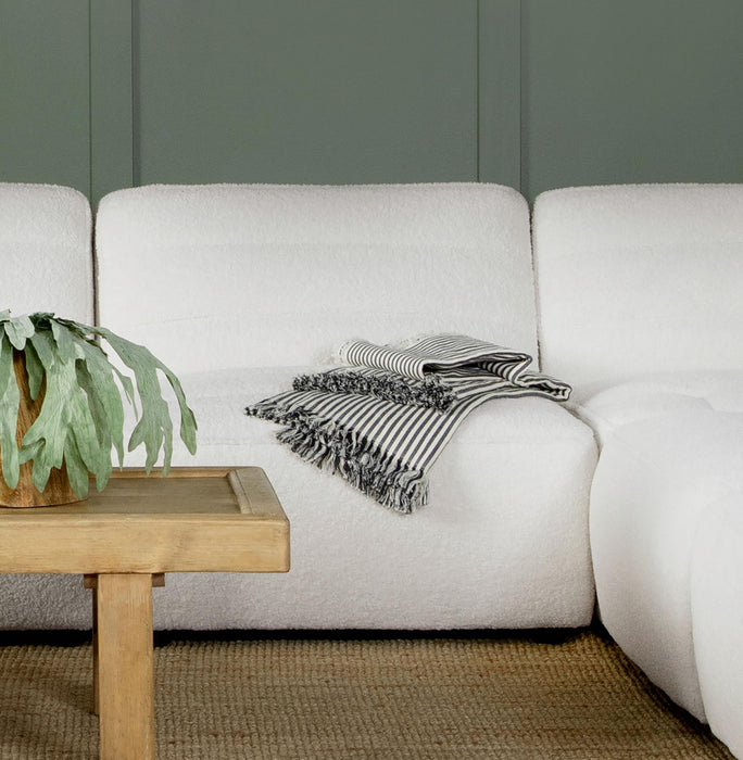 Sunny Upholstered Armless Chair Natural