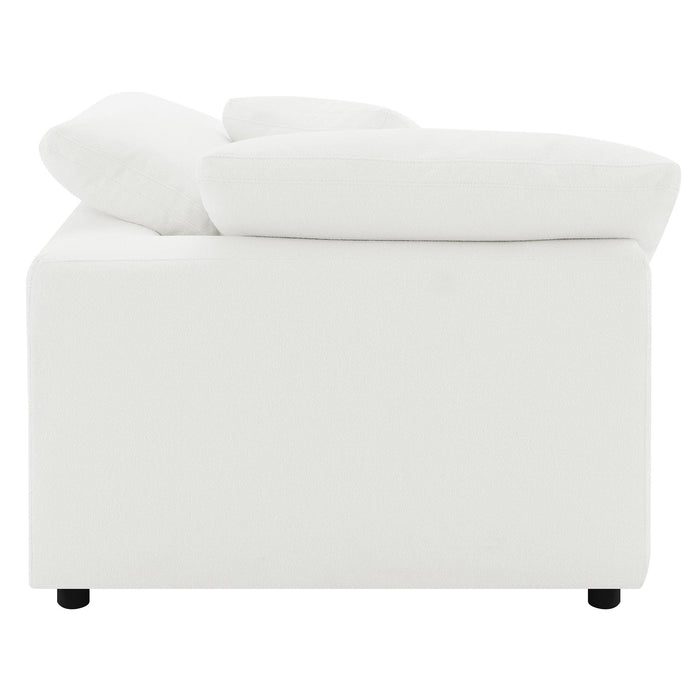 Raleigh Boucle Upholstered Corner Chair Ivory