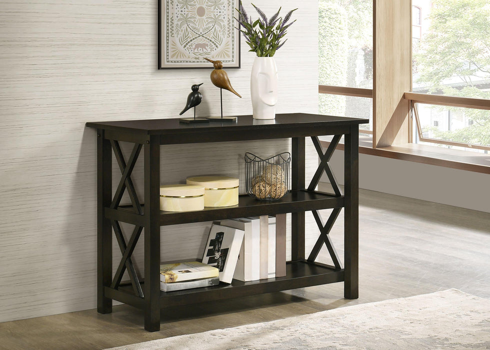 Rachelle 2-shelf Wood Entryway Console Table Deep Merlot