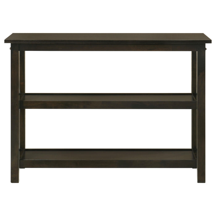 Rachelle 2-shelf Wood Entryway Console Table Deep Merlot