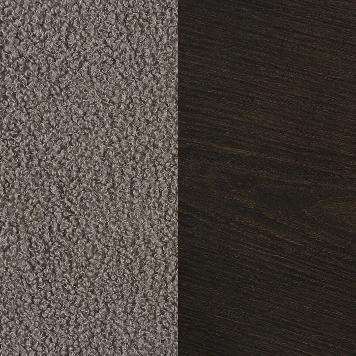 Paige Boucle Upholstered Mid Back Rocking Chair Taupe