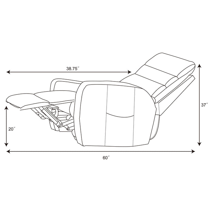 Amsdell Upholstered Power Lift Recliner with Remote Black