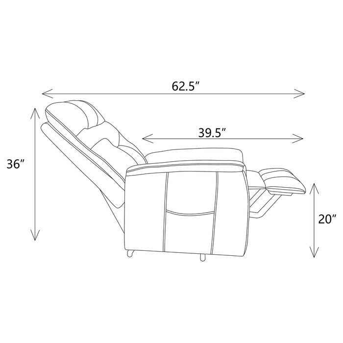 Henrietta Upholstered Power Lift Massage Chair Beige