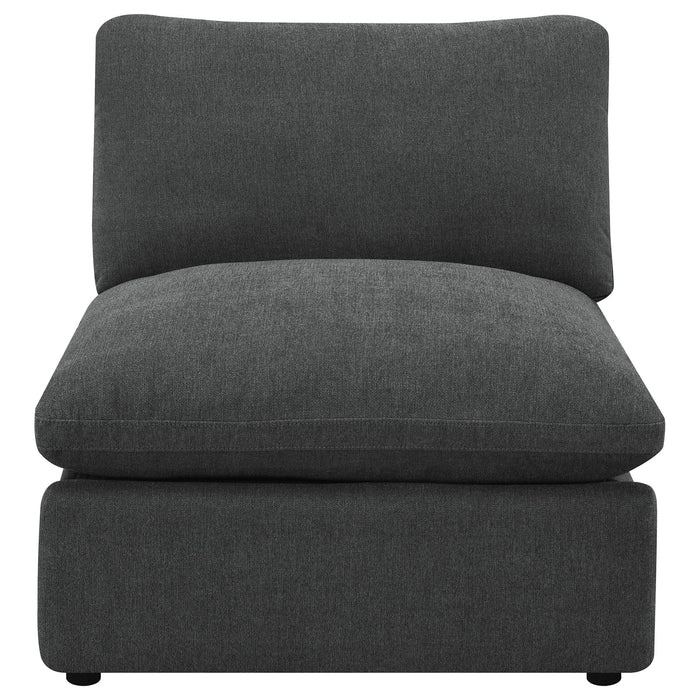 Collins Modular Power Armless Recliner Dark Grey