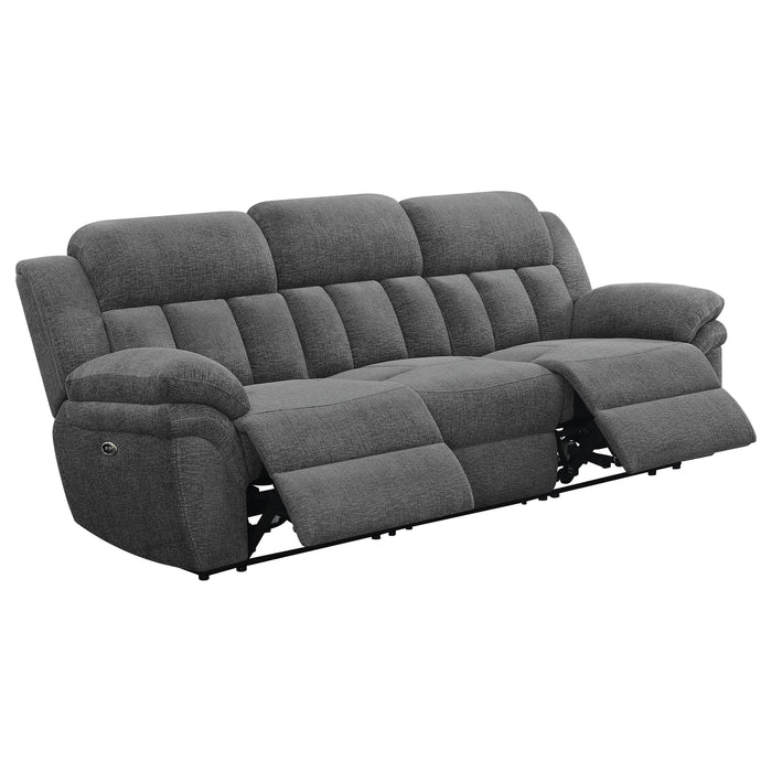Bahrain Upholstered Power Sofa Charcoal
