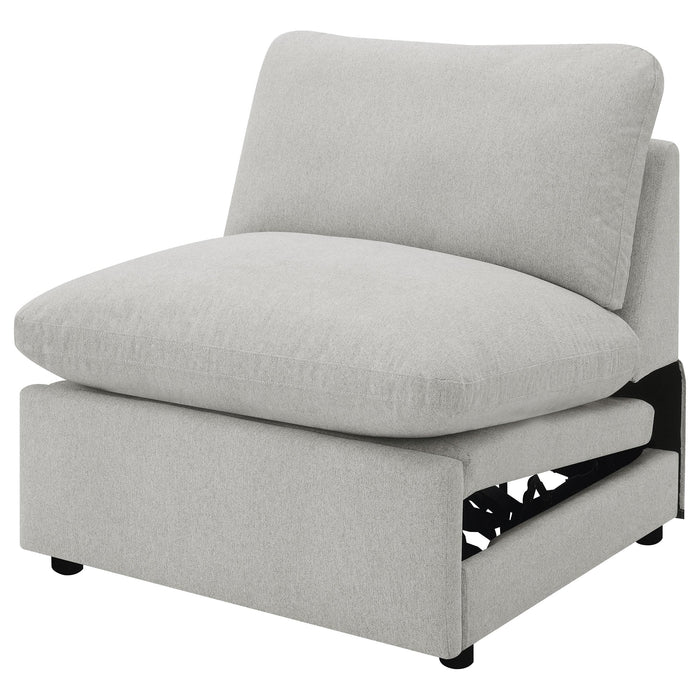 Collins Modular Power Armless Recliner Grey