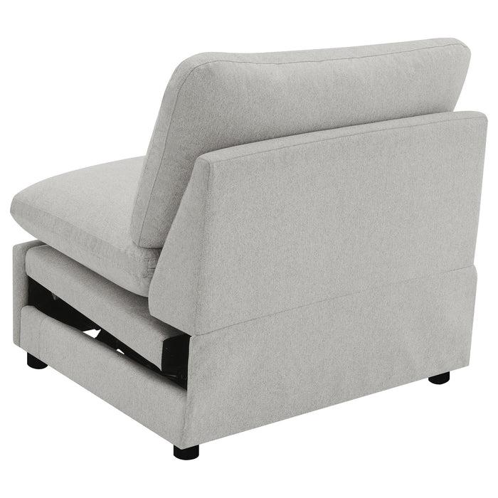 Collins Modular Power Armless Recliner Grey