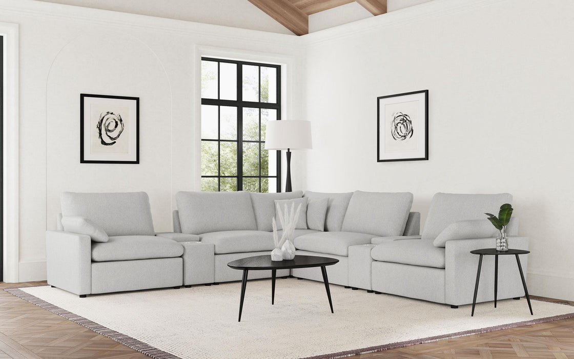 Collins 7-piece Modular Power Reclining Sectional Grey