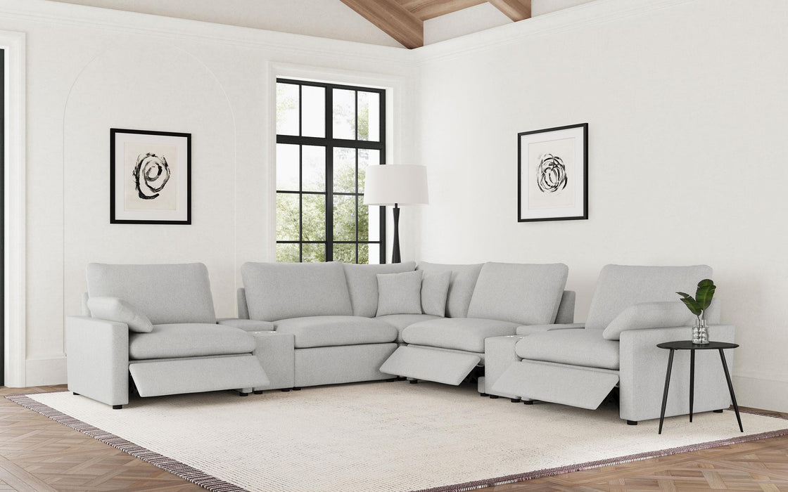 Collins 7-piece Modular Power Reclining Sectional Grey