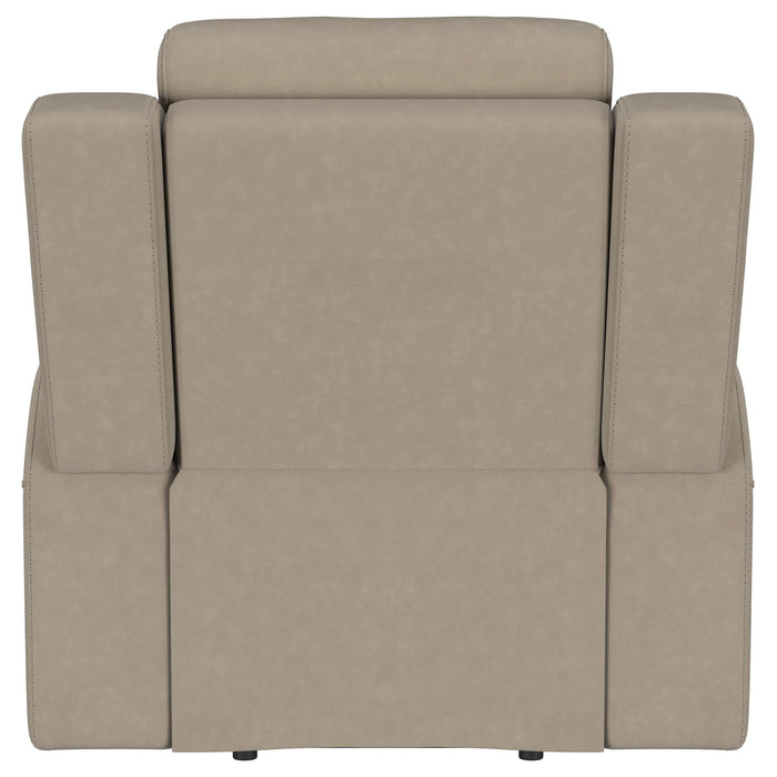 Brentwood Upholstered Recliner Chair Taupe