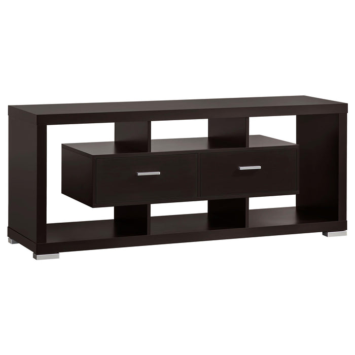 Darien 2-drawer Engineered Wood 59-inch TV Stand Cappuccino