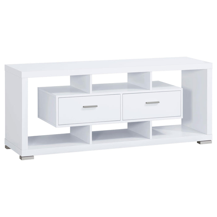Darien 2-drawer Engineered Wood 59-inch TV Stand White