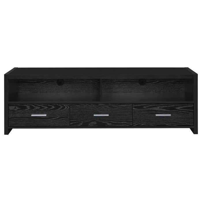 Alton 3-drawer Engineered Wood 62-inch TV Stand Black Oak