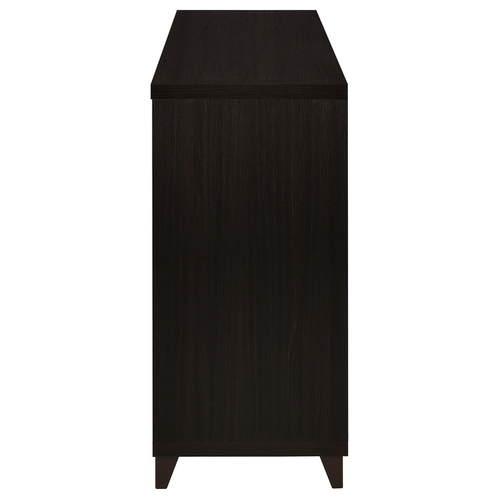 Lewes 2-door Engineered Wood 60-inch TV Stand Cappuccino