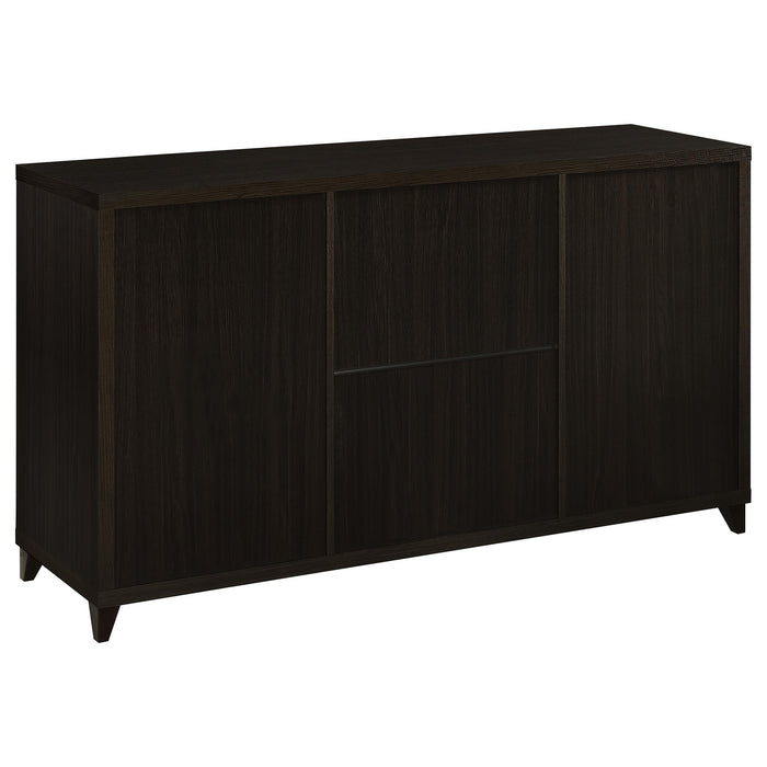 Lewes 2-door Engineered Wood 60-inch TV Stand Cappuccino