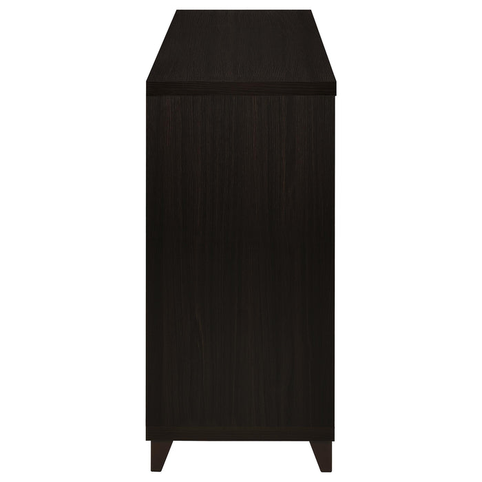 Lewes 2-door Engineered Wood 60-inch TV Stand Cappuccino