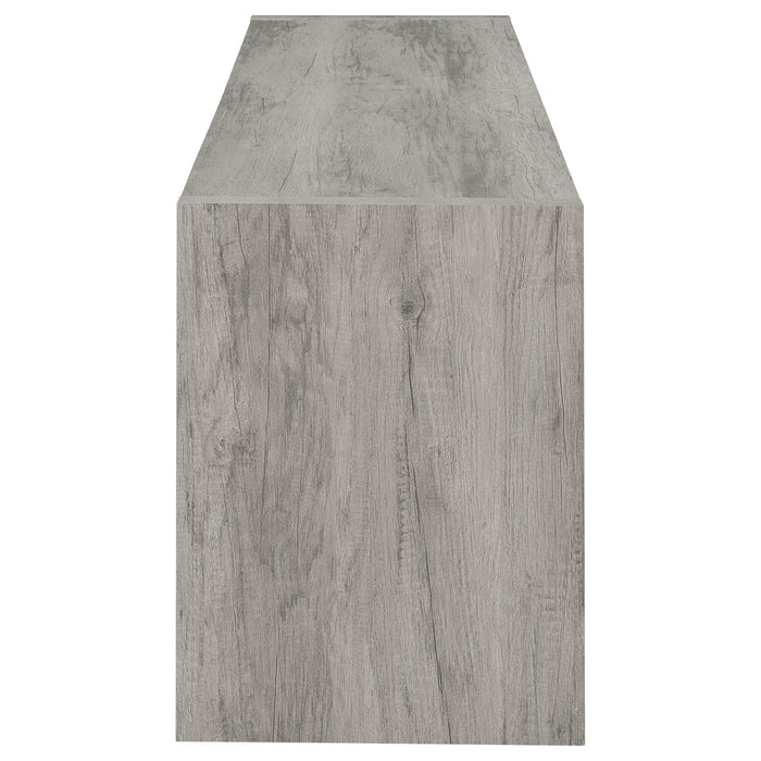 Burke 2-door Engineered Wood 71-inch TV Stand Grey Driftwood