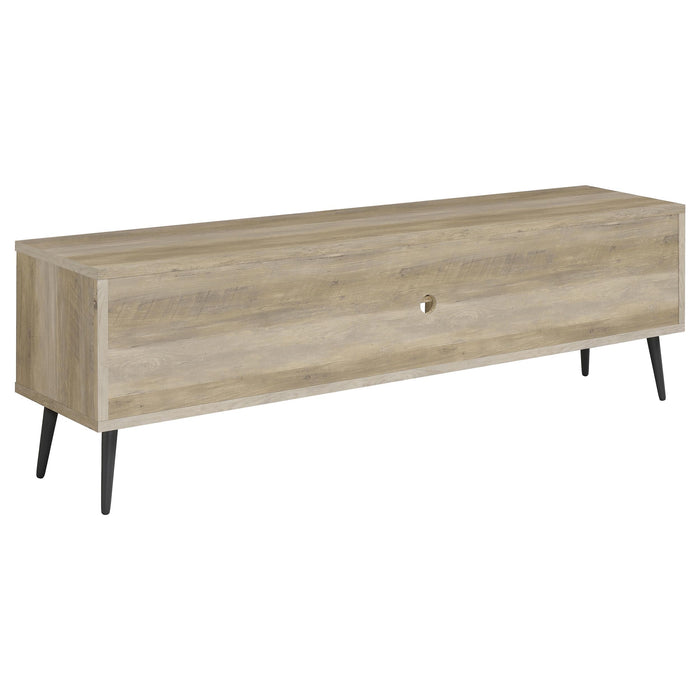 Allie 2-door Engineered Wood 71-inch TV Stand Distressed Pine