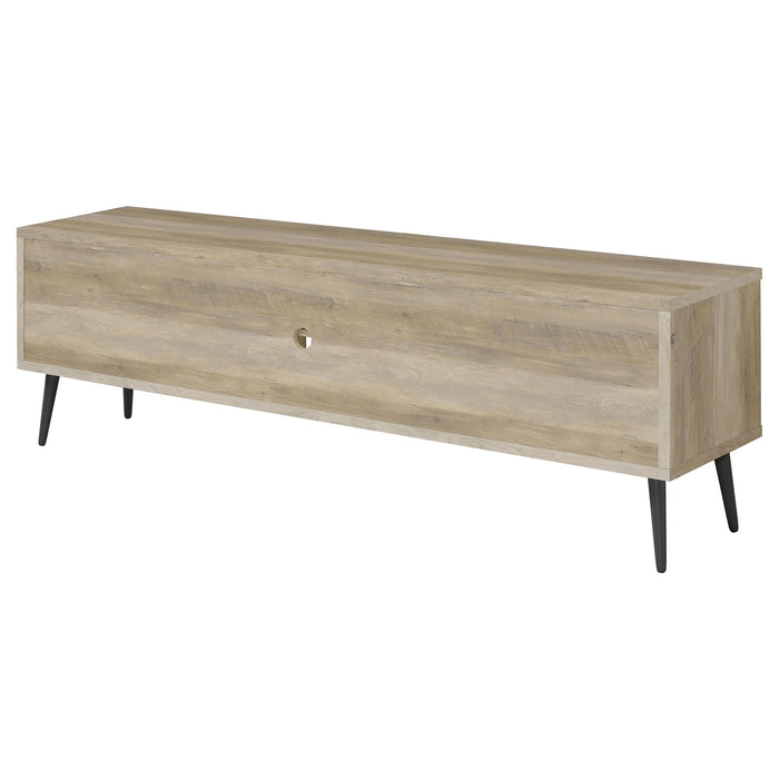 Allie 2-door Engineered Wood 71-inch TV Stand Distressed Pine