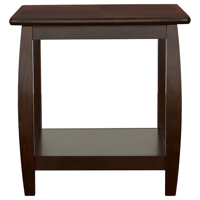 Dixon 1-shelf Square Wood End Table Espresso
