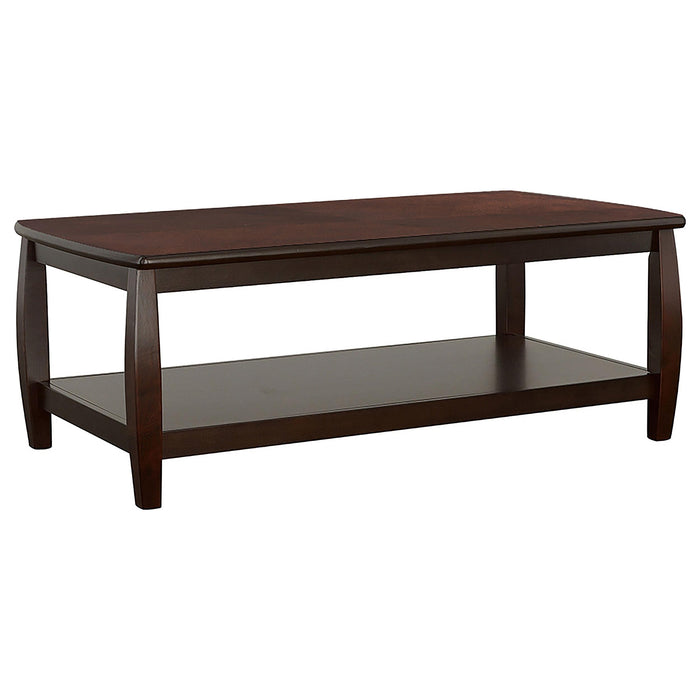 Dixon 3-piece Rectangular Wood Coffee Table Set Espresso