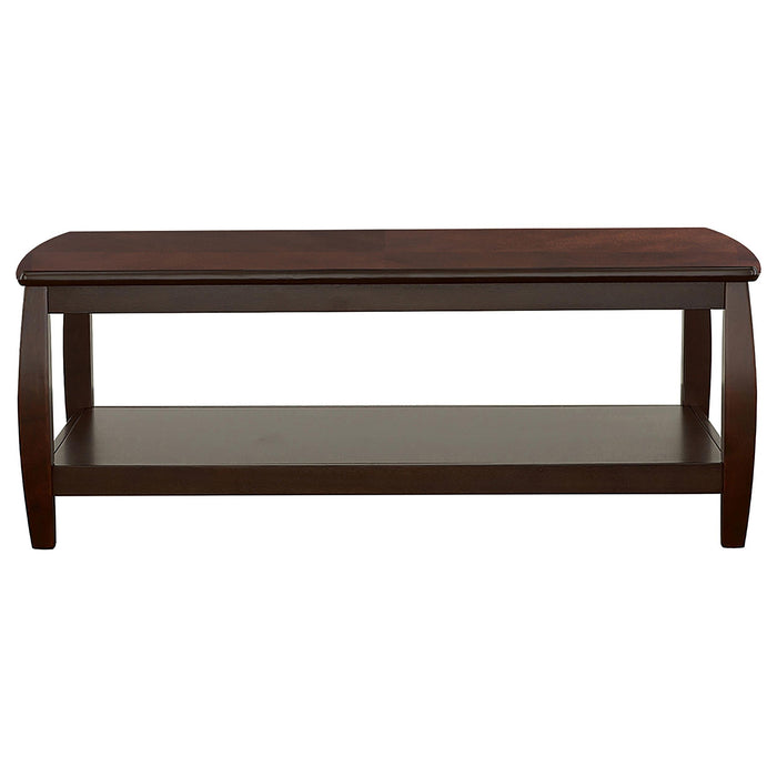 Dixon 1-shelf Rectangular Wood Coffee Table Espresso
