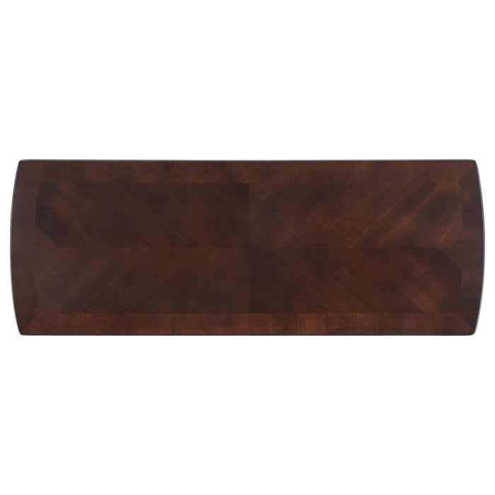 Dixon Wood Entryway Console Table with Shelf Cappuccino