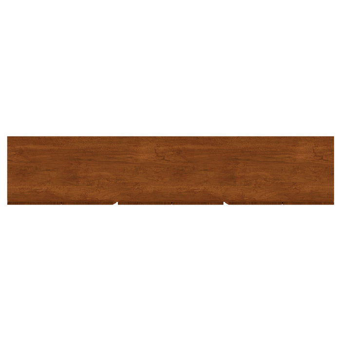 Trask 86-inch Wood TV Stand Media Console Mango Brown