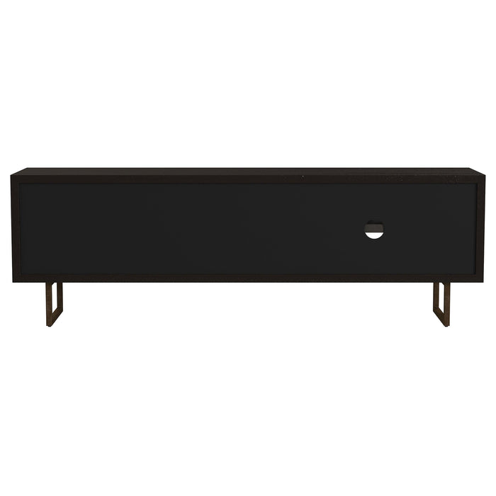 Marsden 2-door Mango Wood 70-inch TV Stand Charcoal Black
