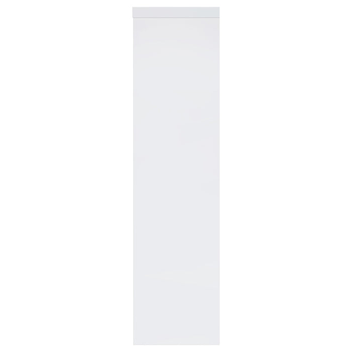 Jude 3-shelf Engineered Wood Media Tower High Gloss White