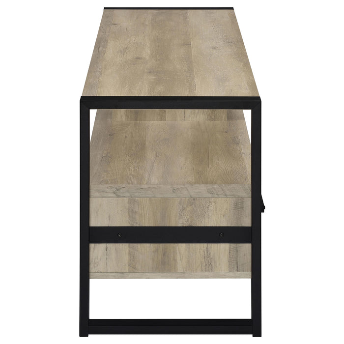 James 2-drawer Engineered Wood 48-inch TV Stand Distressed Pine