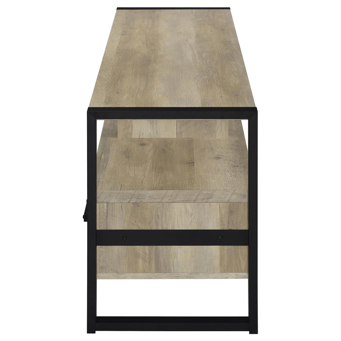 James 3-drawer Engineered Wood 60-inch TV Stand Distressed Pine