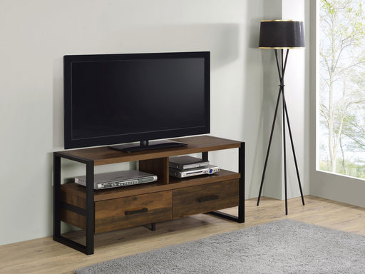 James 2-drawer Engineered Wood 48-inch TV Stand Dark Pine