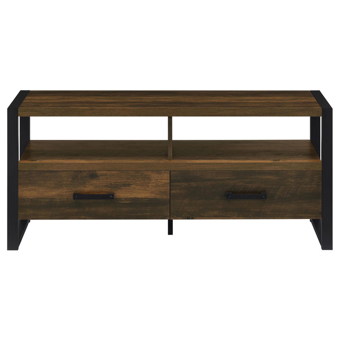 James 2-drawer Engineered Wood 48-inch TV Stand Dark Pine