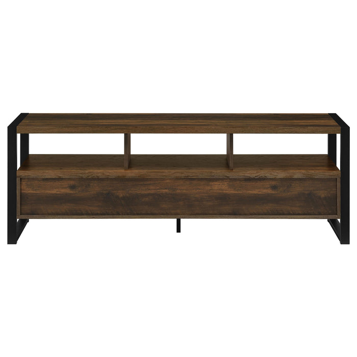 James 3-drawer Engineered Wood 60-inch TV Stand Dark Pine