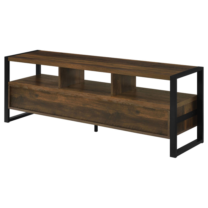 James 3-drawer Engineered Wood 60-inch TV Stand Dark Pine