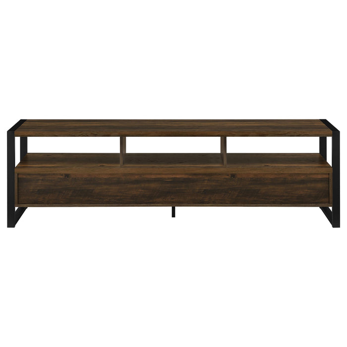 James 3-drawer Engineered Wood 71-inch TV Stand Dark Pine