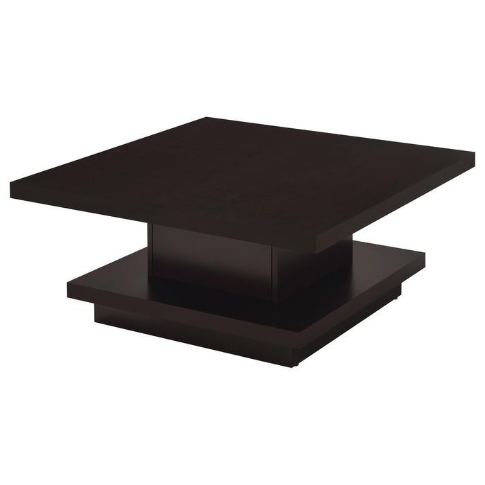 Reston 2-piece Square Coffee and End Table Set Cappuccino