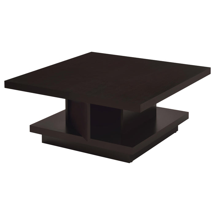 Reston 2-piece Square Coffee and End Table Set Cappuccino