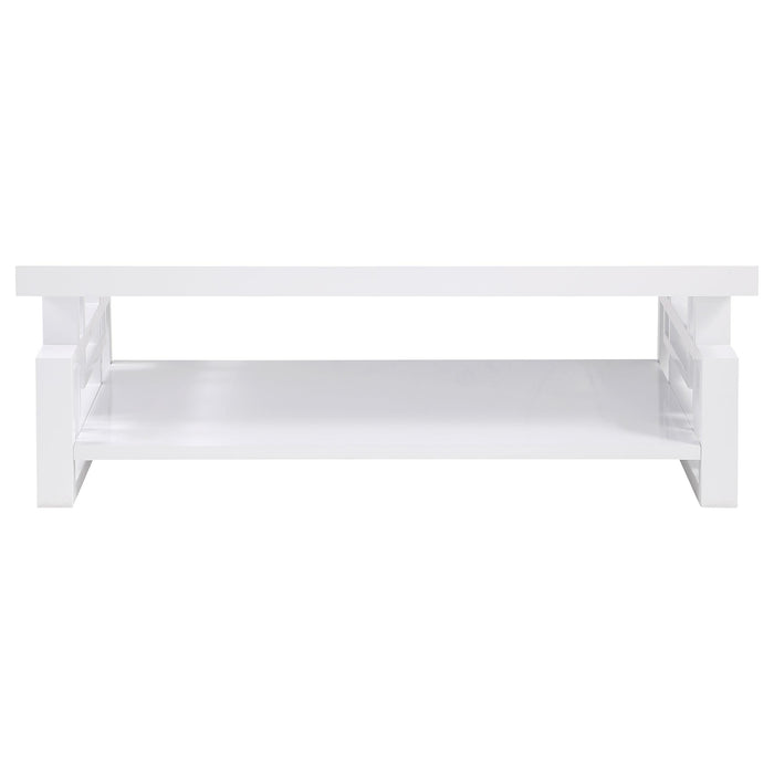 Schmitt 2-piece Coffee and End Table Set White High Gloss