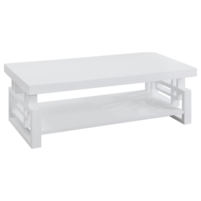 Schmitt Rectangular Coffee Table White High Gloss