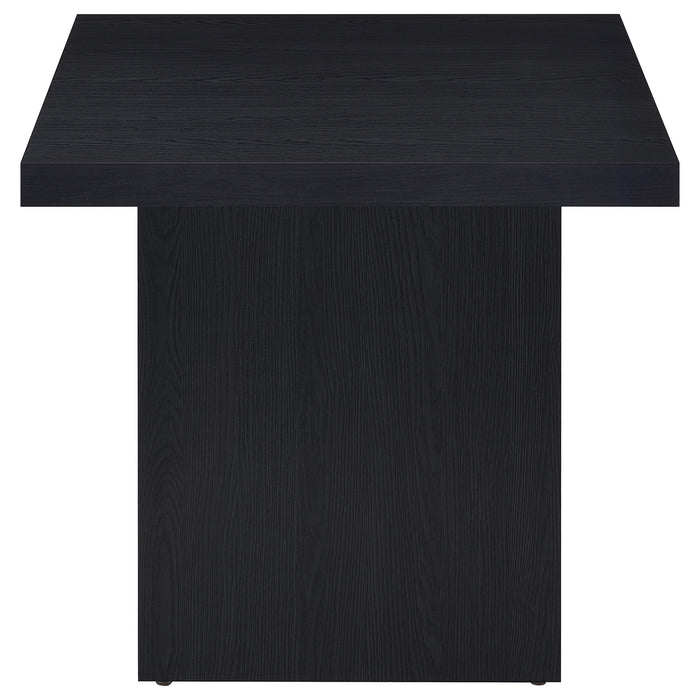 Max Square Engineered Laminate End Side Table Black