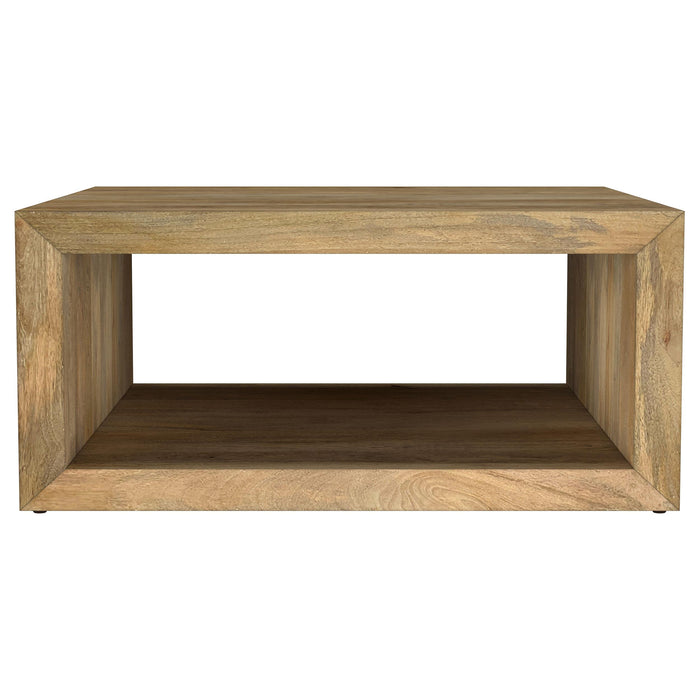 Benton Square Solid Mango Wood Coffee Table Natural