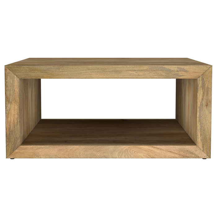 Benton Square Solid Mango Wood Coffee Table Natural