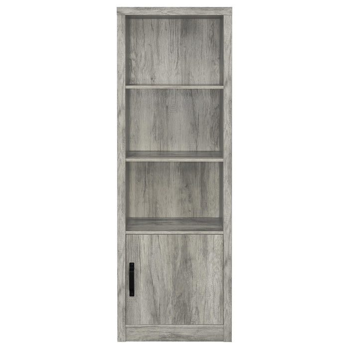 Burke 3-shelf Engineered Wood Media Tower Grey Driftwood