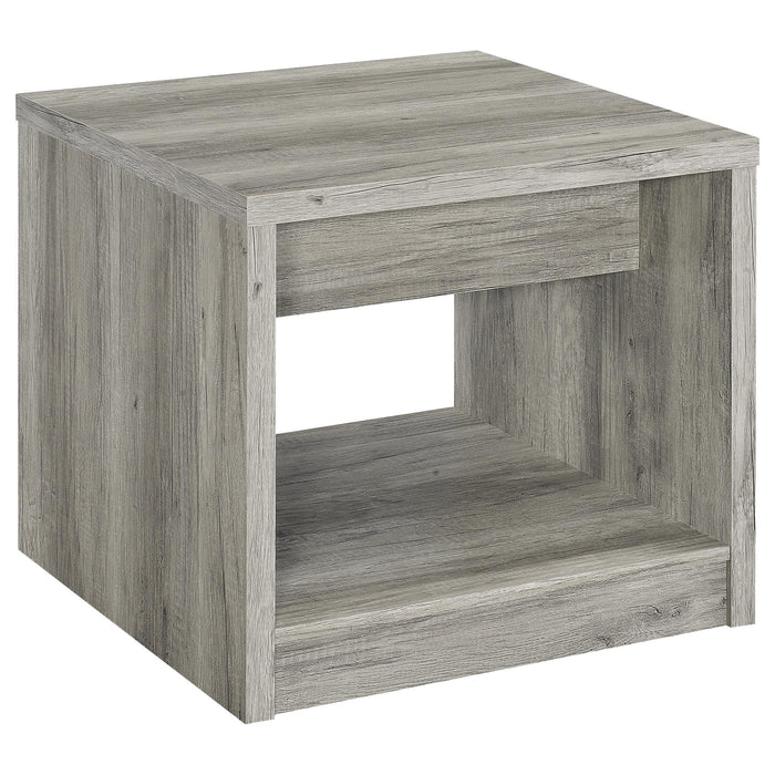 Felix 2-piece Coffee and End Table Set Grey Driftwood