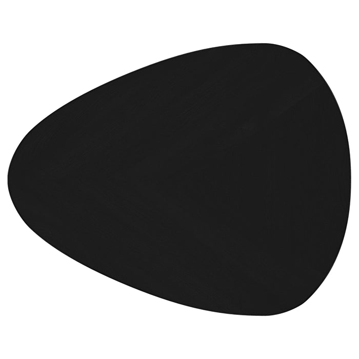 Odessa 3-piece Triangular Coffee and End Table Set Black