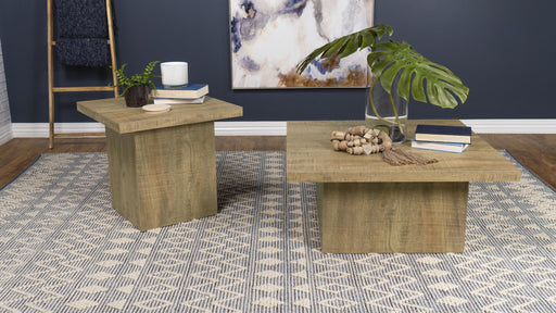 Devar 2-piece Square Coffee and End Table Set Mango