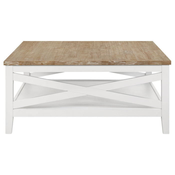 Hollis 3-piece Square Coffee and End Table Set White